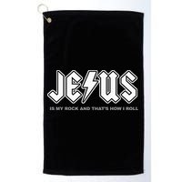 Jesus Is My Rock And That's How I Roll Funny Christian Golf Towel