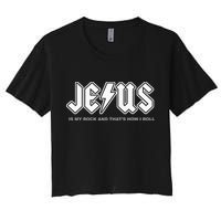 Jesus Is My Rock And That's How I Roll Funny Christian Crop Top