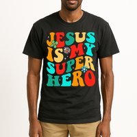 Jesus Is My Superhero Christian Religious Tall T-Shirt