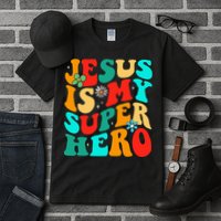 Jesus Is My Superhero Christian Religious Tall T-Shirt