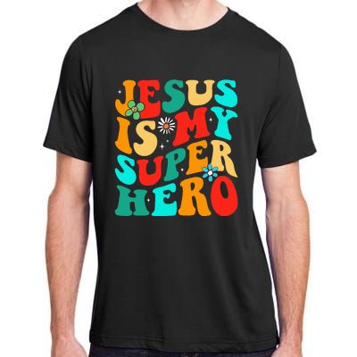 Jesus Is My Superhero Christian Religious Adult ChromaSoft Performance T-Shirt