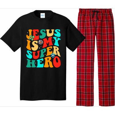 Jesus Is My Superhero Christian Religious Pajama Set