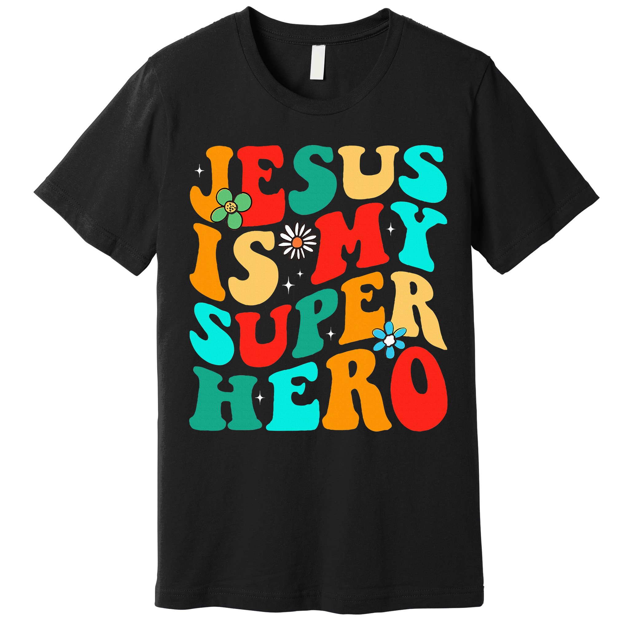 Jesus Is My Superhero Christian Religious Premium T-Shirt