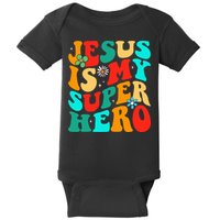 Jesus Is My Superhero Christian Religious Baby Bodysuit