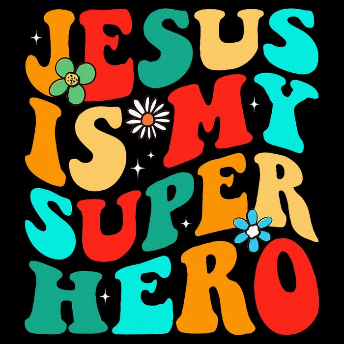 Jesus Is My Superhero Christian Religious Baby Bodysuit