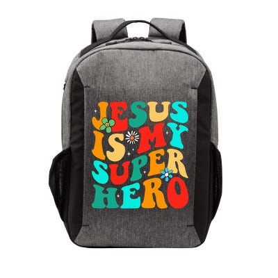 Jesus Is My Superhero Christian Religious Vector Backpack