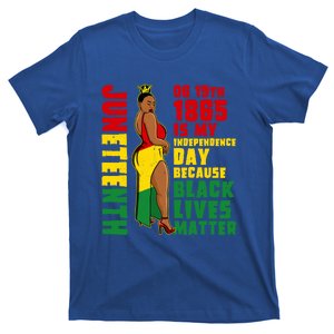 Juneteenth Is My Independence Day Freedom Mom Mama Gift T-Shirt