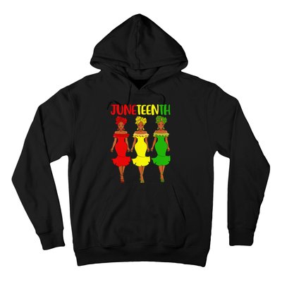 Juneteenth Is My Independence Day Afro Melanin Black Wo Hoodie