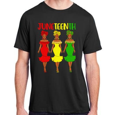 Juneteenth Is My Independence Day Afro Melanin Black Wo Adult ChromaSoft Performance T-Shirt