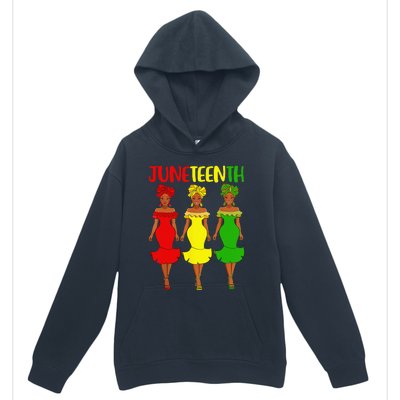 Juneteenth Is My Independence Day Afro Melanin Black Wo Urban Pullover Hoodie