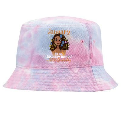 January It's my birthday month for Black Wo Tie-Dyed Bucket Hat