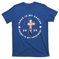 Jesus Is My Savior Trump Is My President 2024 Usa Gift T-Shirt