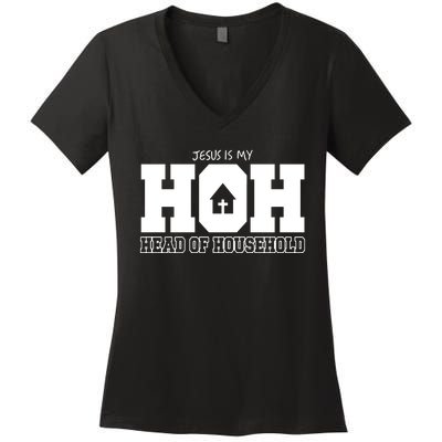 Jesus Is My Hoh Head Of Household Women's V-Neck T-Shirt