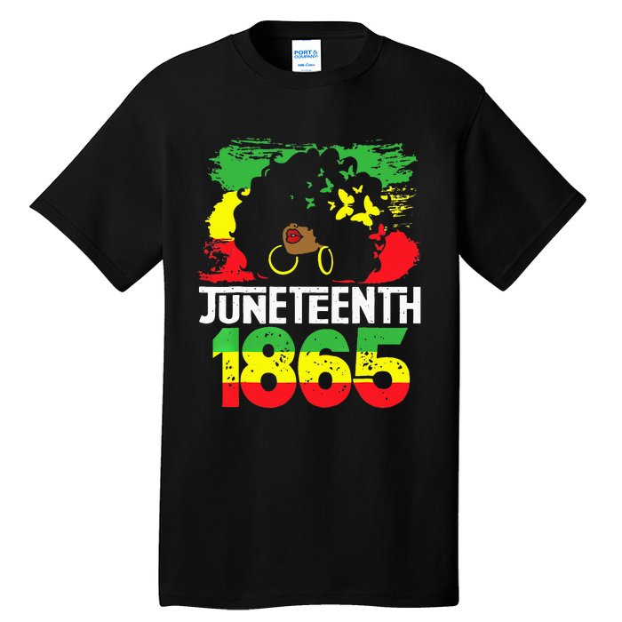 Juneteenth Is My Independence Day Black Freedom 1865 Tall T-Shirt