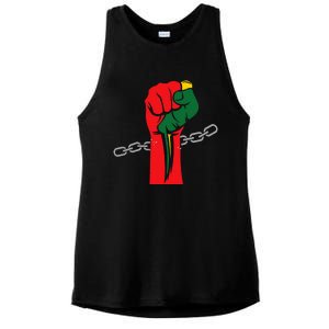 Juneteenth Is My Independence Day Free Black Pride Ladies PosiCharge Tri-Blend Wicking Tank