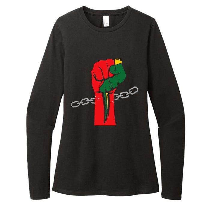 Juneteenth Is My Independence Day Free Black Pride Womens CVC Long Sleeve Shirt