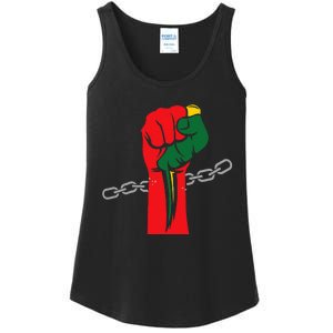 Juneteenth Is My Independence Day Free Black Pride Ladies Essential Tank