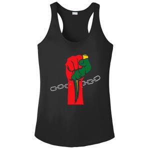 Juneteenth Is My Independence Day Free Black Pride Ladies PosiCharge Competitor Racerback Tank