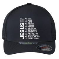 Jesus Is My God My King My Lord My Savior Christian Flexfit Unipanel Trucker Cap