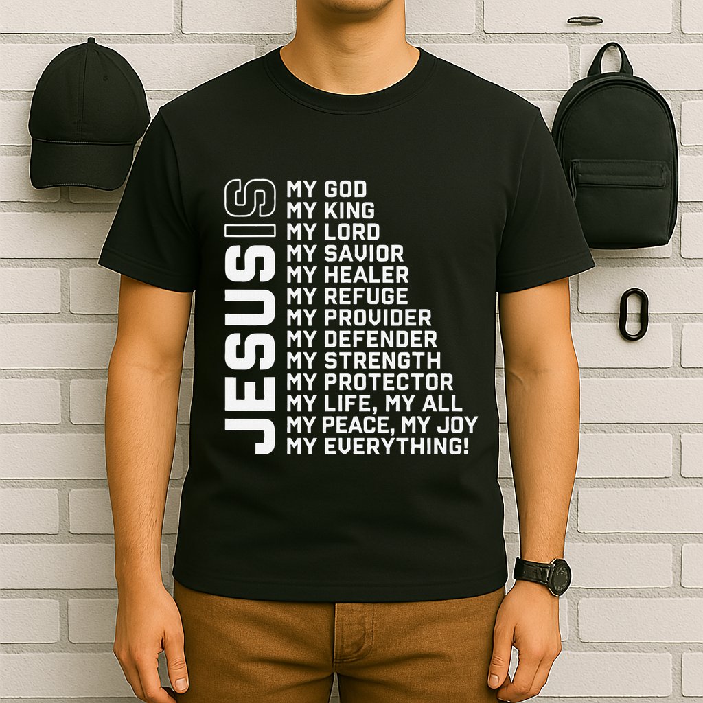 Jesus Is My God My King My Lord My Savior Christian T-Shirt