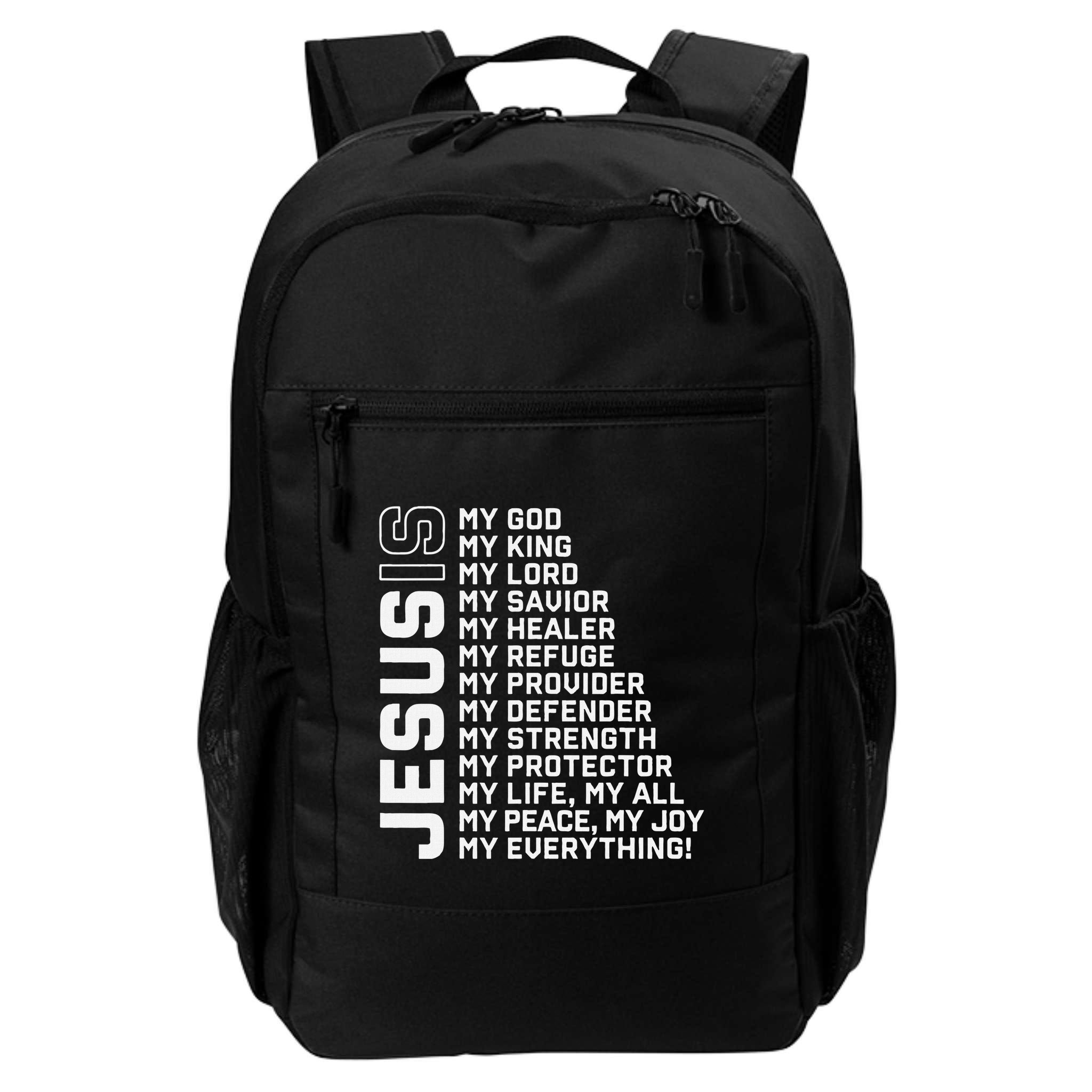 Jesus Is My God My King My Lord My Savior Christian Backpack