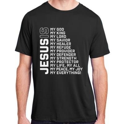 Jesus Is My God My King My Lord My Savior Christian Adult ChromaSoft Performance T-Shirt