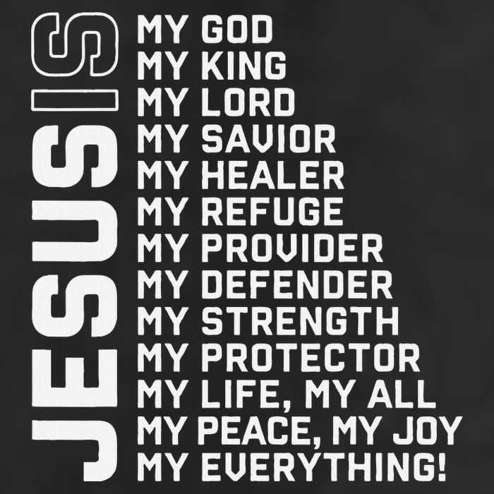 Jesus Is My God My King My Lord My Savior Christian 25L Jumbo Tote