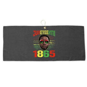 Juneteenth Is My Independence Day Black King Fathers Day Large Microfiber Waffle Golf Towel