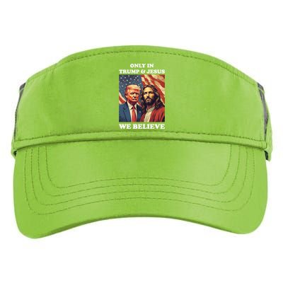 Jesus Is My Savior Trump Is My President Pro Republican 2024 Meaningful Gift Adult Drive Performance Visor