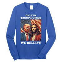 Jesus Is My Savior Trump Is My President Pro Republican 2024 Meaningful Gift Long Sleeve Shirt