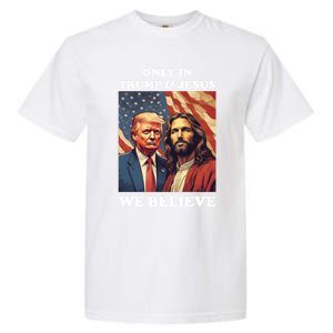 Jesus Is My Savior Trump Is My President Pro Republican 2024 Meaningful Gift Garment-Dyed Heavyweight T-Shirt