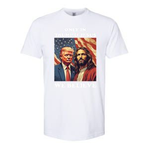 Jesus Is My Savior Trump Is My President Pro Republican 2024 Meaningful Gift Softstyle CVC T-Shirt