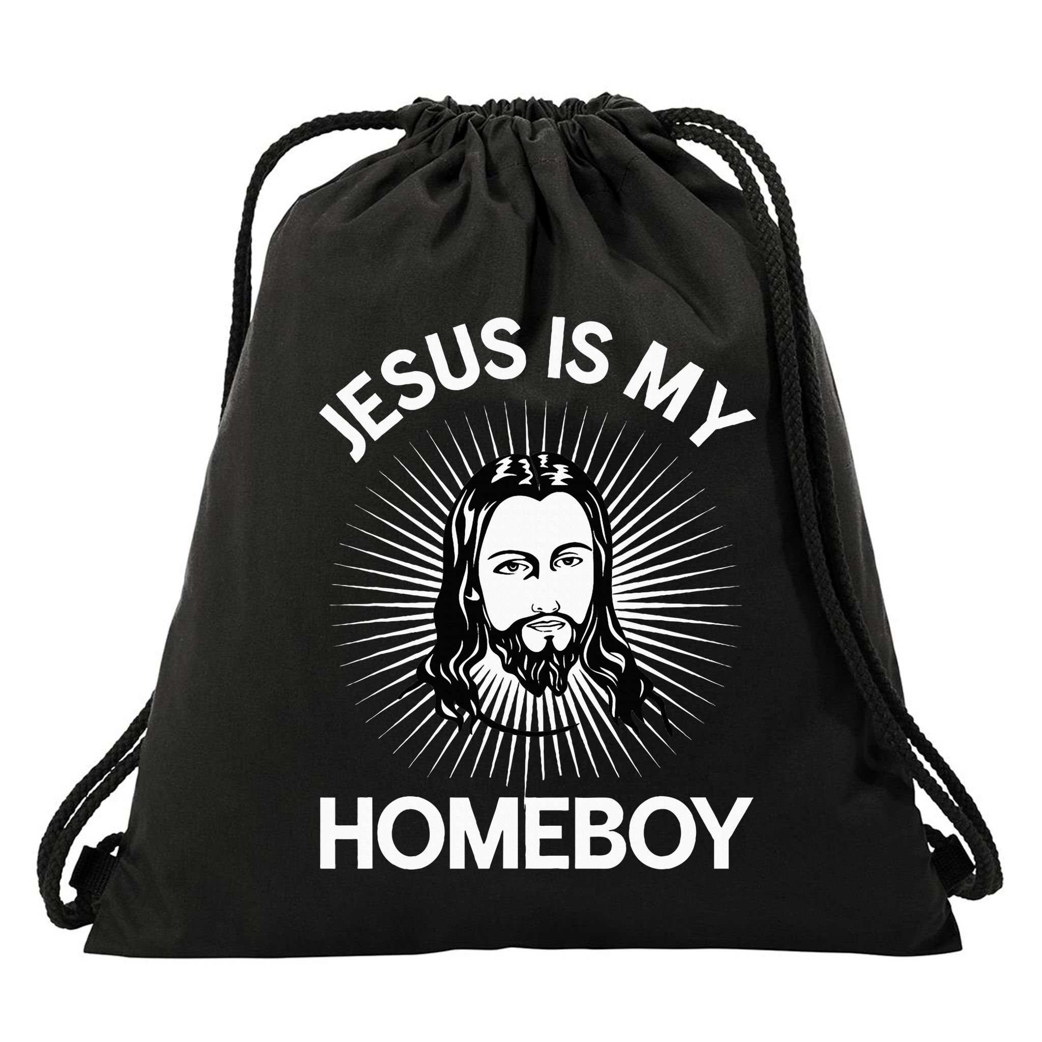 Jesus Is My Homeboy Funny Christian Bible Drawstring Bag