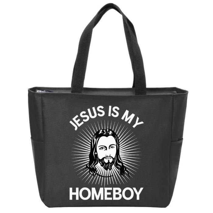 Jesus Is My Homeboy Funny Christian Bible Zip Tote Bag