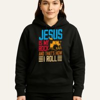 Jesus Is My Rock And That Is How I Roll Christian Hoodie