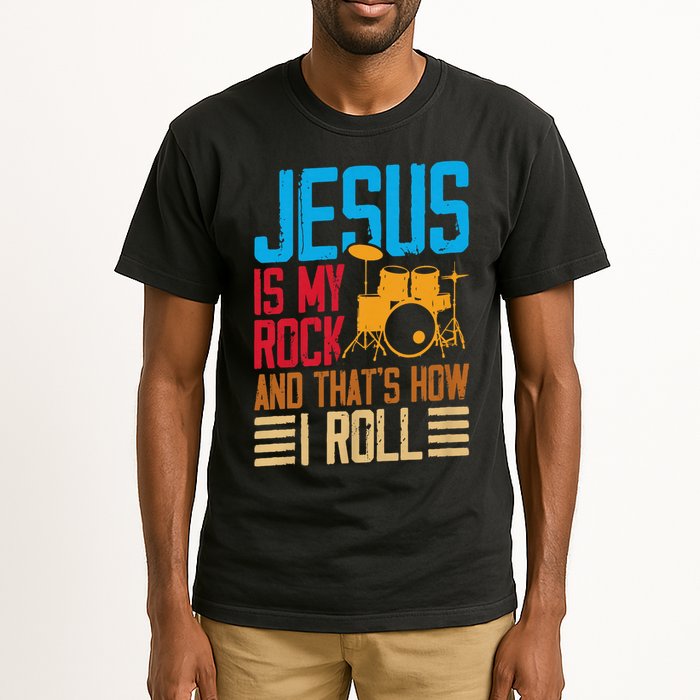 Jesus Is My Rock And That Is How I Roll Christian Tall T-Shirt