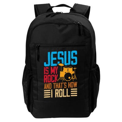 Jesus Is My Rock And That Is How I Roll Christian Backpack