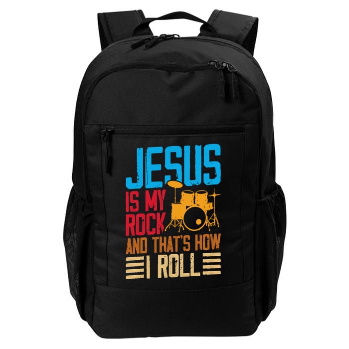 Jesus Is My Rock And That Is How I Roll Christian Backpack