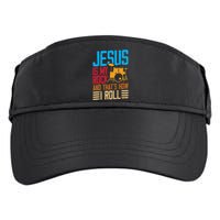 Jesus Is My Rock And That Is How I Roll Christian Adult Drive Performance Visor