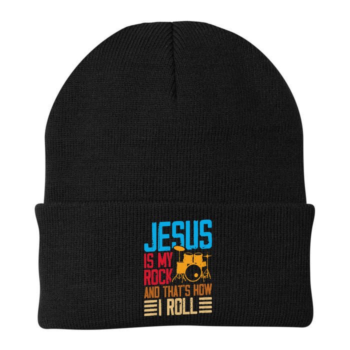 Jesus Is My Rock And That Is How I Roll Christian Beanie