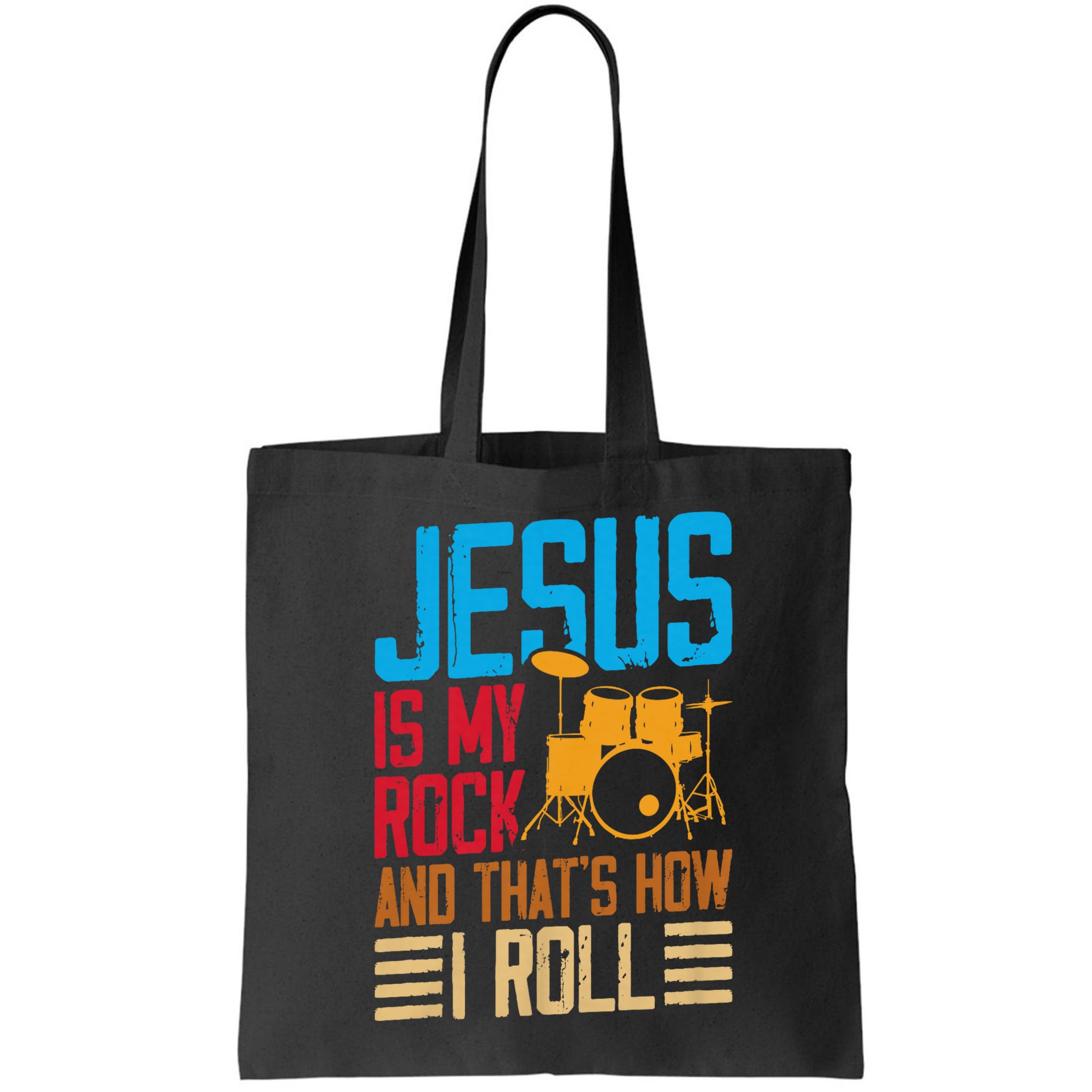 Jesus Is My Rock And That Is How I Roll Christian Bag
