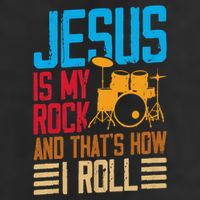Jesus Is My Rock And That Is How I Roll Christian Trucker Hat