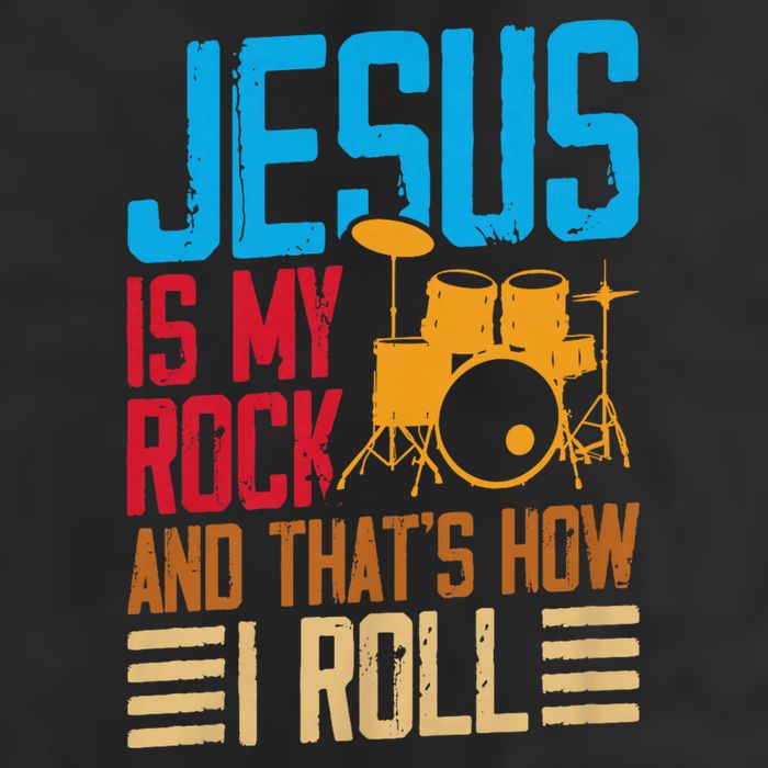 Jesus Is My Rock And That Is How I Roll Christian Trucker Hat