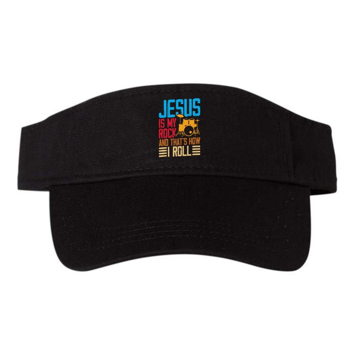 Jesus Is My Rock And That Is How I Roll Christian Visor