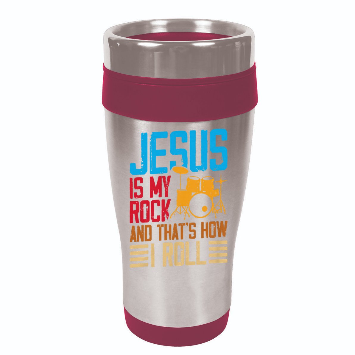 Jesus Is My Rock And That Is How I Roll Christian Vector Backpack