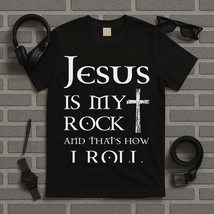 Jesus Is My Rock And That’s How I Roll T-Shirt