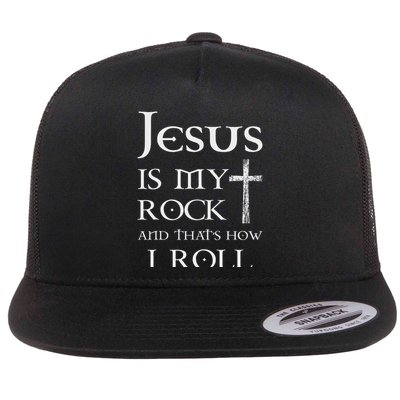 Jesus Is My Rock And That’s How I Roll Flatbill Hat