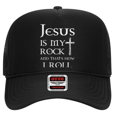Jesus Is My Rock And That’s How I Roll Trucker Hat