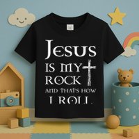 Jesus Is My Rock And That’s How I Roll Toddler T-Shirt