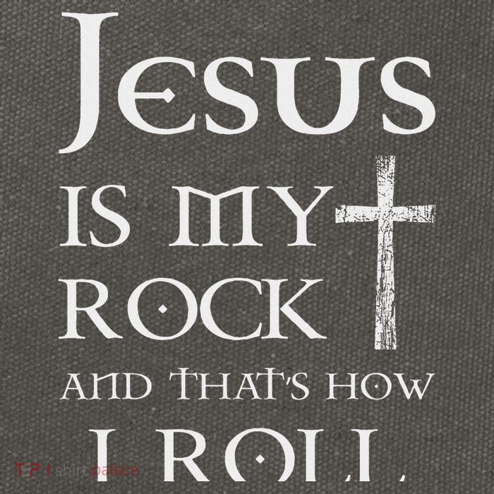 Jesus Is My Rock And That’s How I Roll Cotton Canvas Backpack